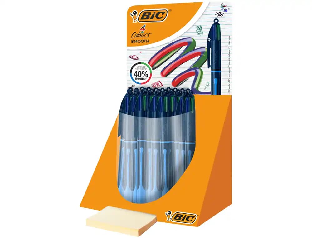 Bic Boligrafo bic cuatro colores smooth drop color azul