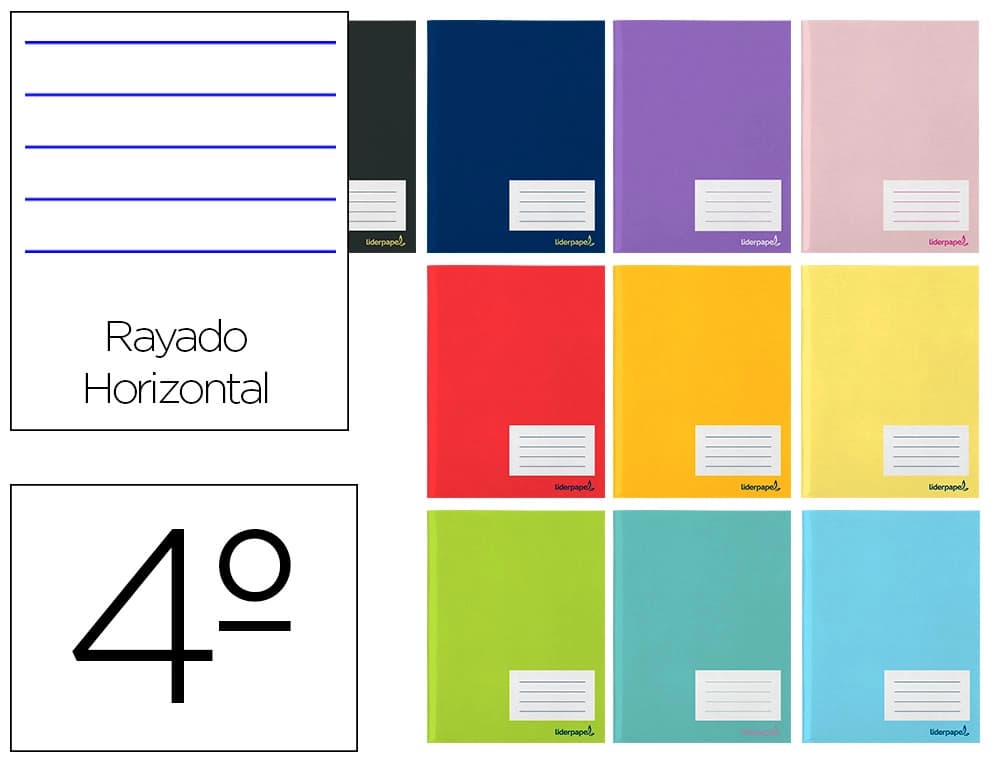 Liderpapel Libreta liderpapel smart a5 32 hojas 60gr horizontal con margen