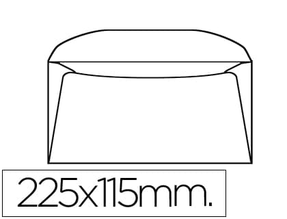Liderpapel Sobre liderpapel dl+ -bolsa de 10 115x225 mm