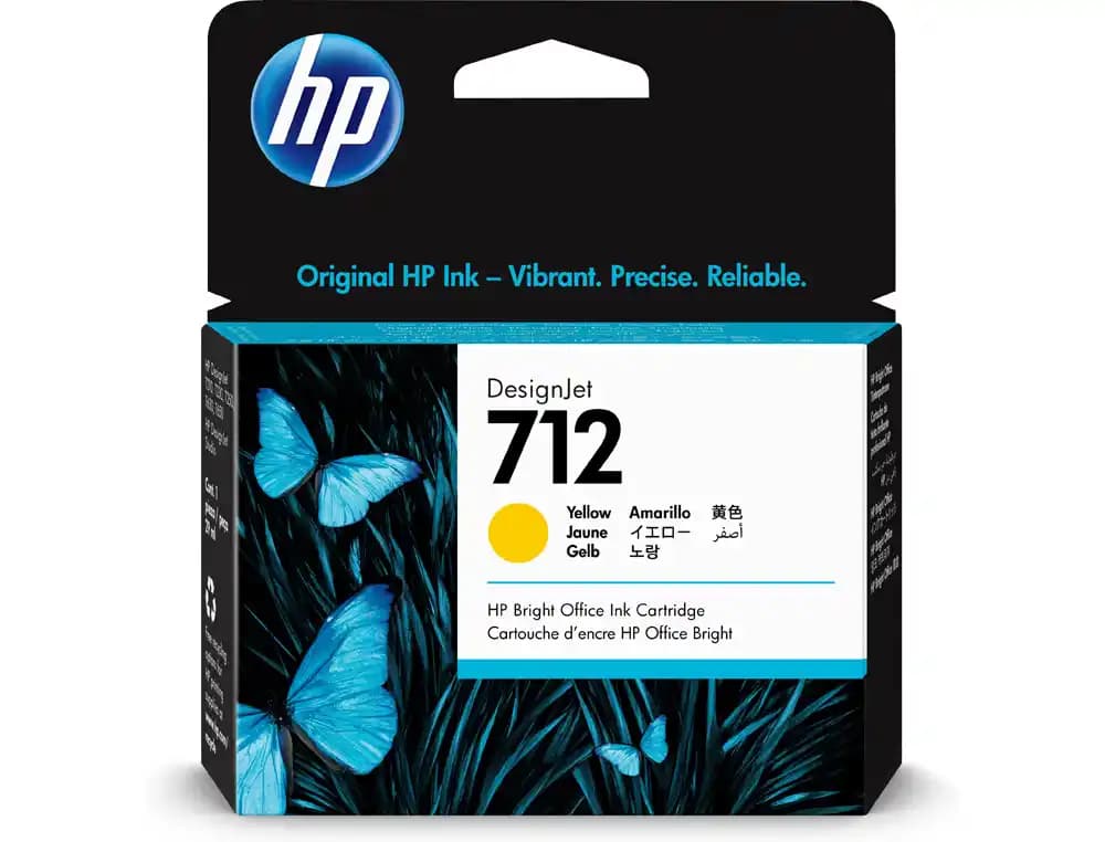 Hp Ink-jet hp 712 t210/230/250/630/650 amarillo