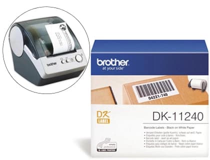 Brother Etiqueta brother dk11240 para impresoras de etiquetas ql-multiproposito- 102x51mm 600 etiquetas-