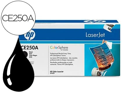 Hp Toner hp laserjet color cp3525 negro 5.000 pag