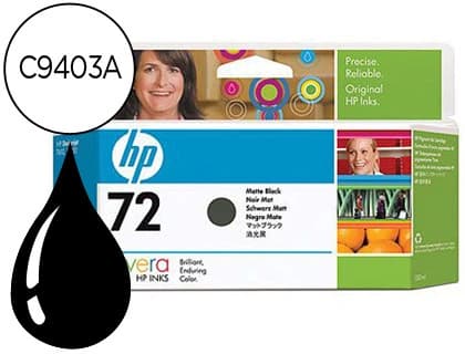 Hp Ink-jet hp 72 negro mate designjet t610/1100 -130ml-
