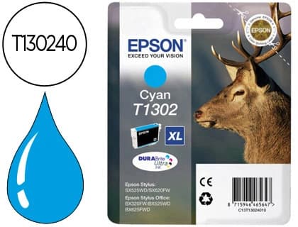 Epson Ink-jet epson stylus t1302 cian office bx320f - extra alta capacidad -
