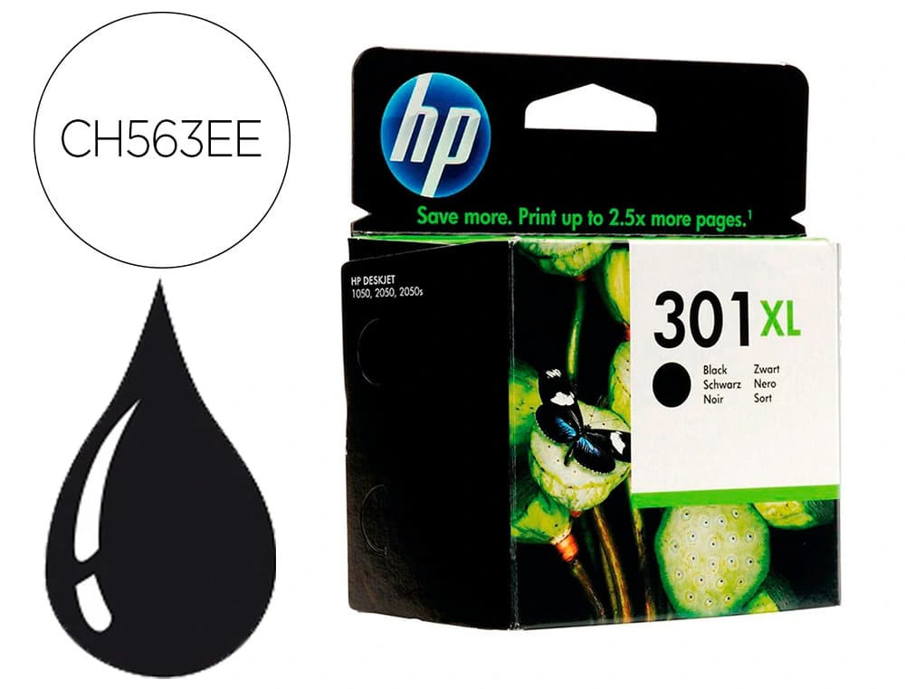 Hp Ink-jet hp 301xl negro deskjet 5530 /1010/1510 /2540 alta capacidad