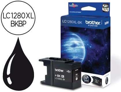 Brother Ink-jet brother lc-1280xlbkbp negro -2,400pag- mfc-j6510dw mfc-j6710dw mfc-j6910dw