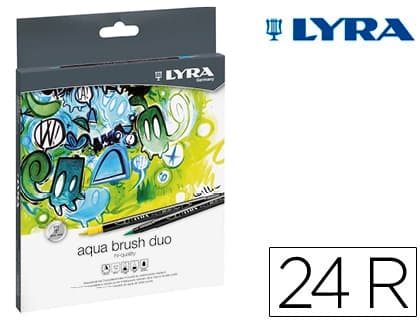 Lyra Rotulador lyra aqua brush duo caja de 24 colores