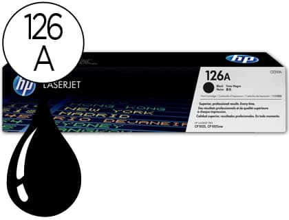 Hp Toner hp laserjet cp1025 mfp m175a ce310a negro -1200 pag-