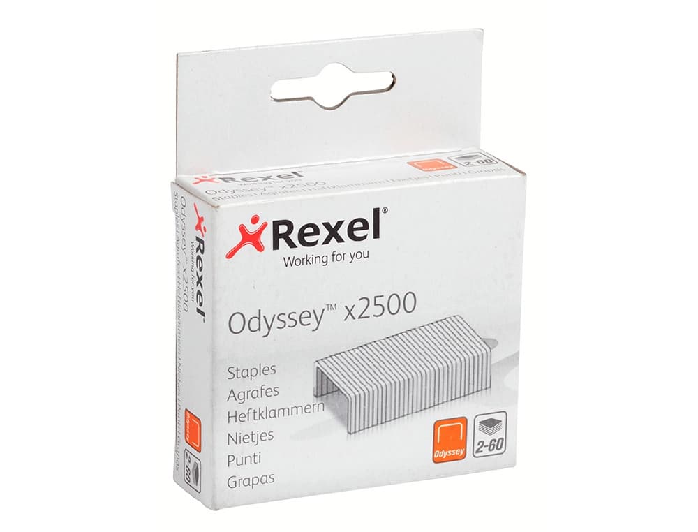 Rexel Grapas rexel odyssey galvanizada caja de 2500 unidades