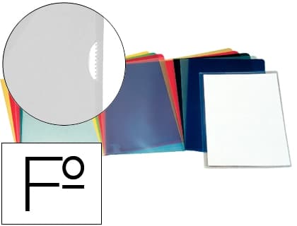 Esselte Carpeta esselte dossier uñero plastico folio transparente 110 micras