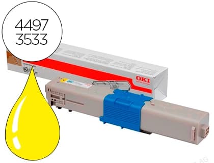 Oki Toner oki c301dn/c321dn amarillo 1500 pag