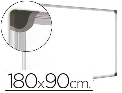 Bi-office Pizarra blanca bi-office magnetica maya w ceramica vitrificada marco de aluminio 180 x 90 cm con bandeja para