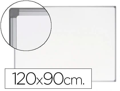 Bi-office Pizarra blanca bi-office earth-it magnetica de acero vitrificado marco de aluminio 120x90 cm con bandeja para