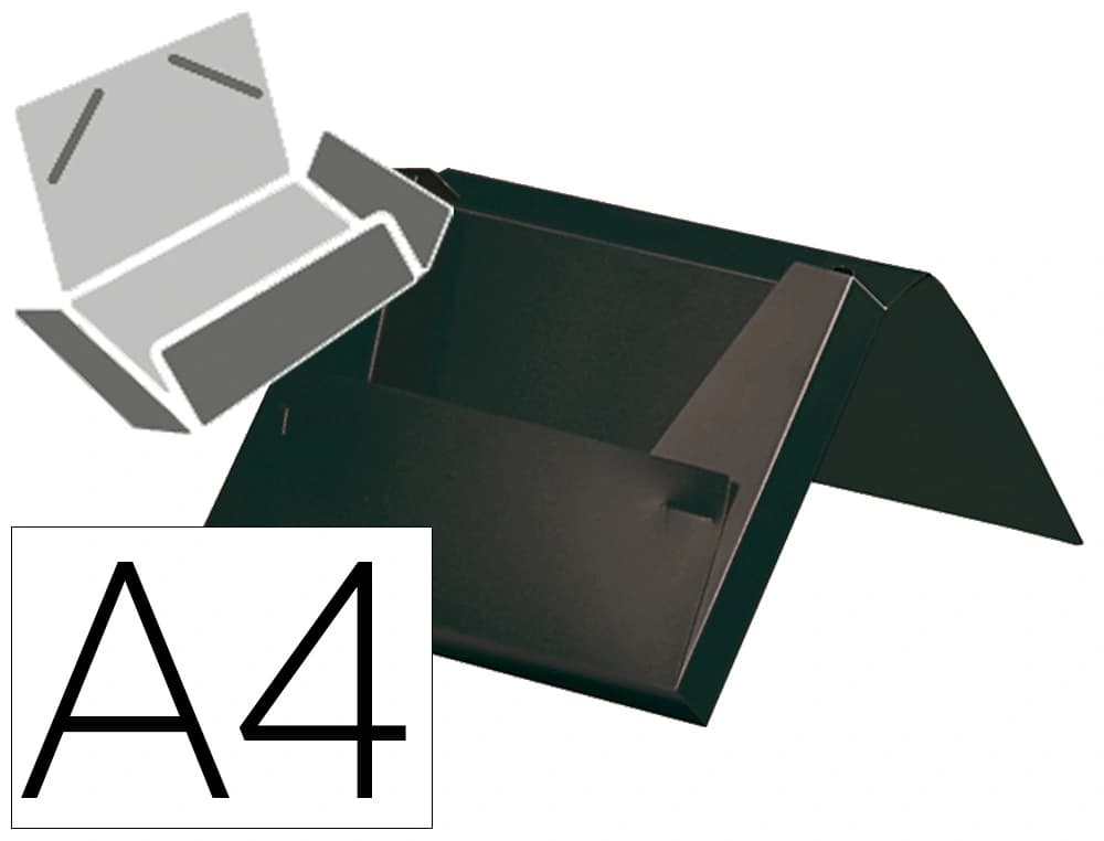 Carpeta liderpapel portadocumentos gomas 36932 polipropileno din a4 translucido lomo 25 mm