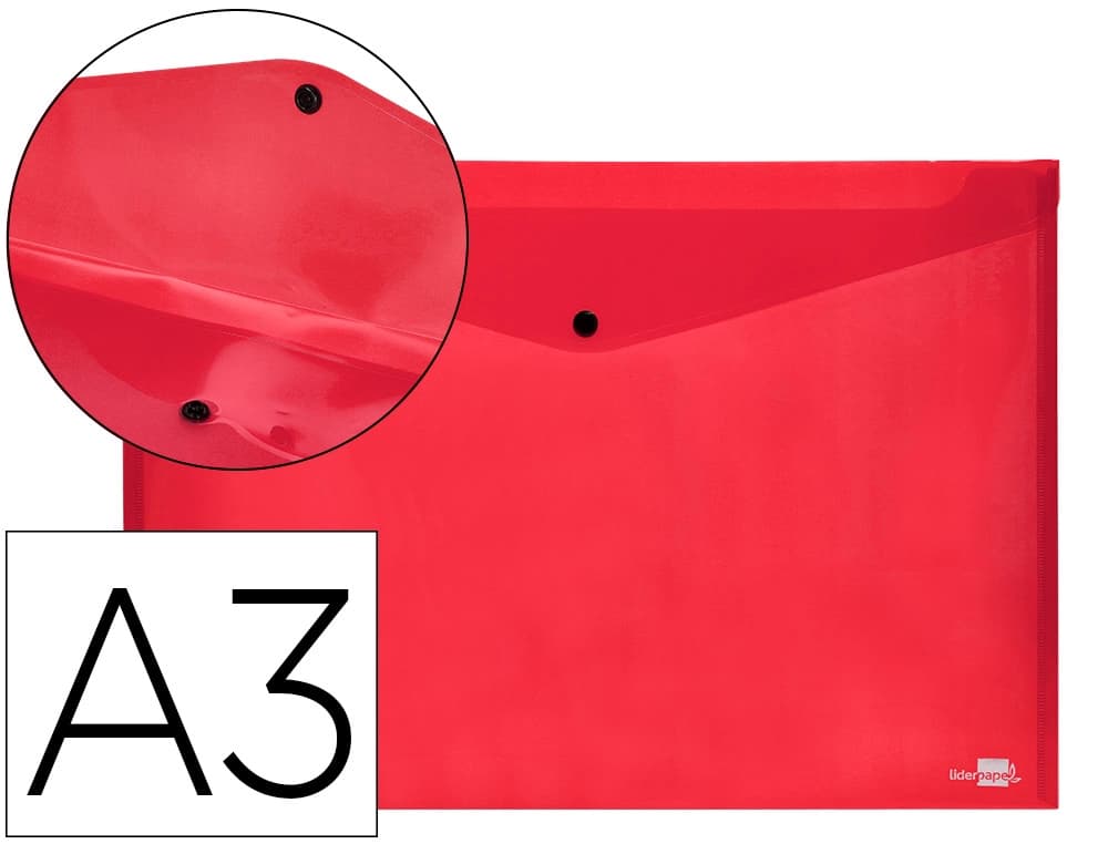 Carpeta liderpapel dossier broche 44244 polipropileno din a3 tranparente translucido
