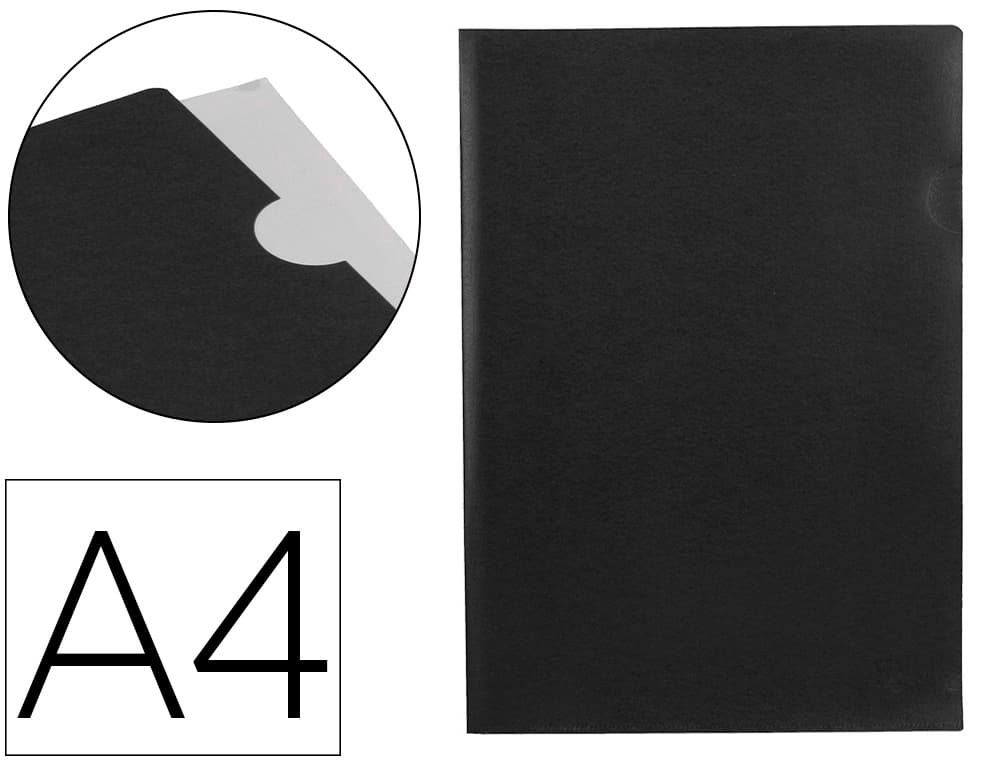 Carpeta liderpapel dossier uñero 44004 polipropileno din a4 incolora 20 hojas