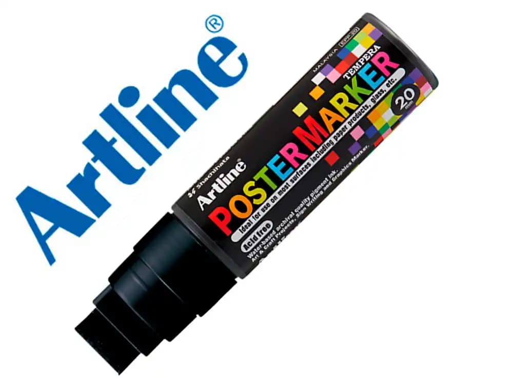 Rotulador artline poster marker epp-12 punta rectangular 12 mm