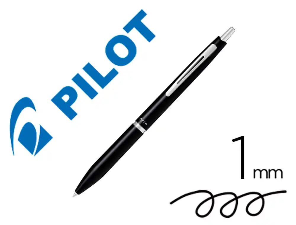 Boligrafo pilot acro 1000 tinta gel retractil punta 1 mm