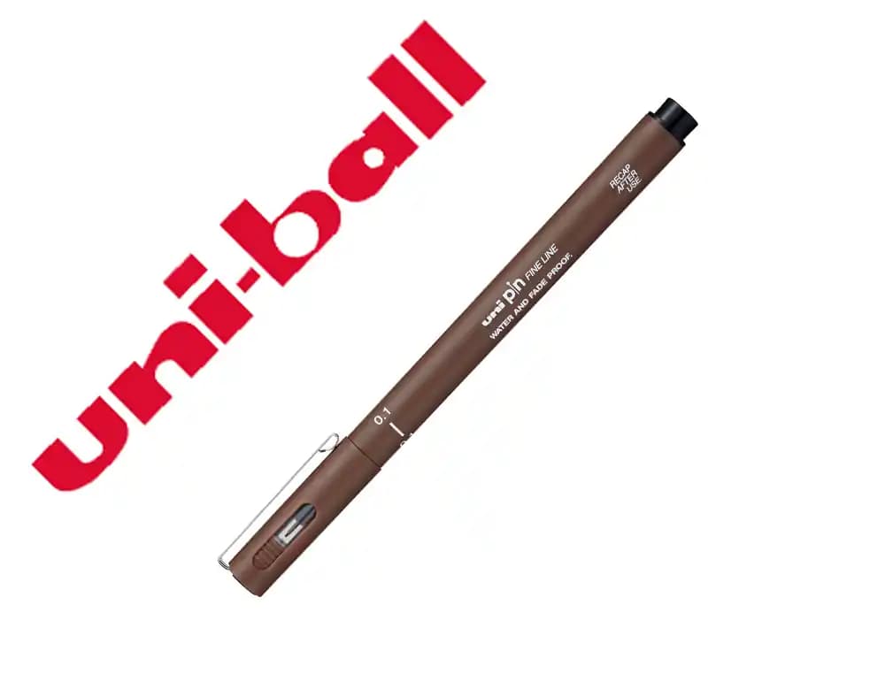 Rotulador uniball pin calibrado micrometrico blister de 3 unidades