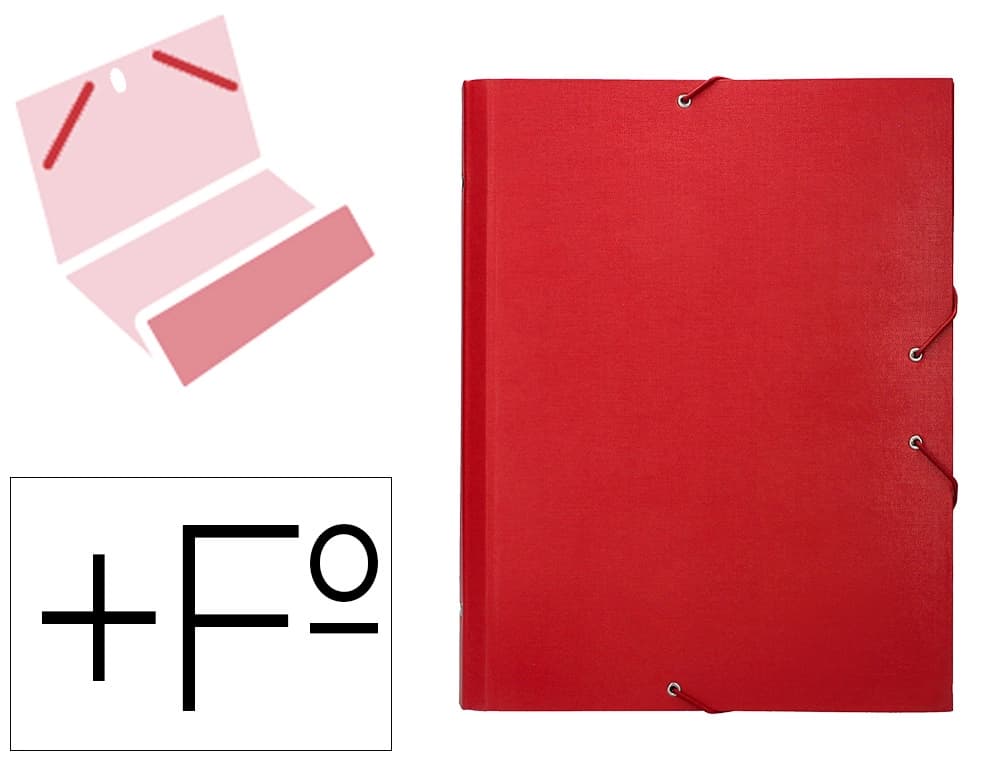 Carpeta clasificadora liderpapel 12 departamentos folio prolongado carton forrado negra