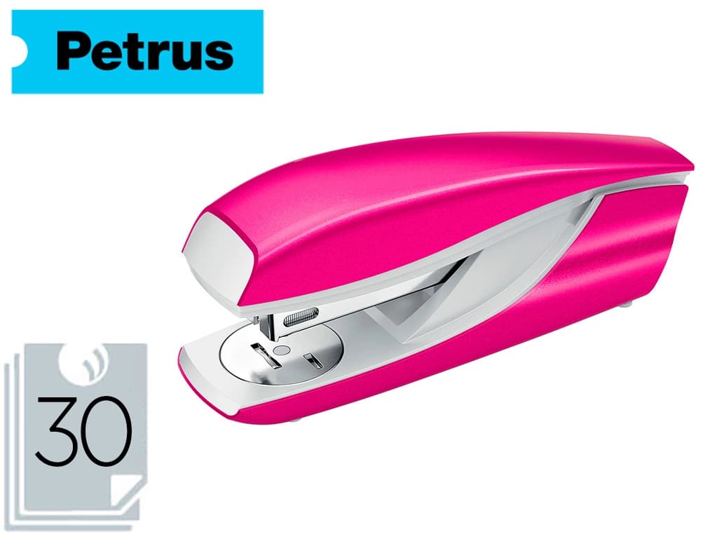 Grapadora petrus mod 635 wow metalizada capacidad 30 hojas