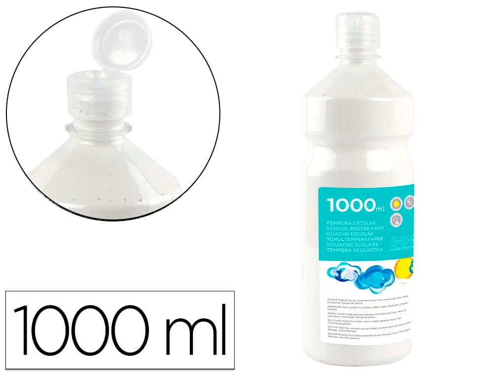 Tempera liquida liderpapel escolar 1000 ml