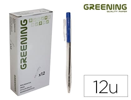 Boligrafo greening retractil