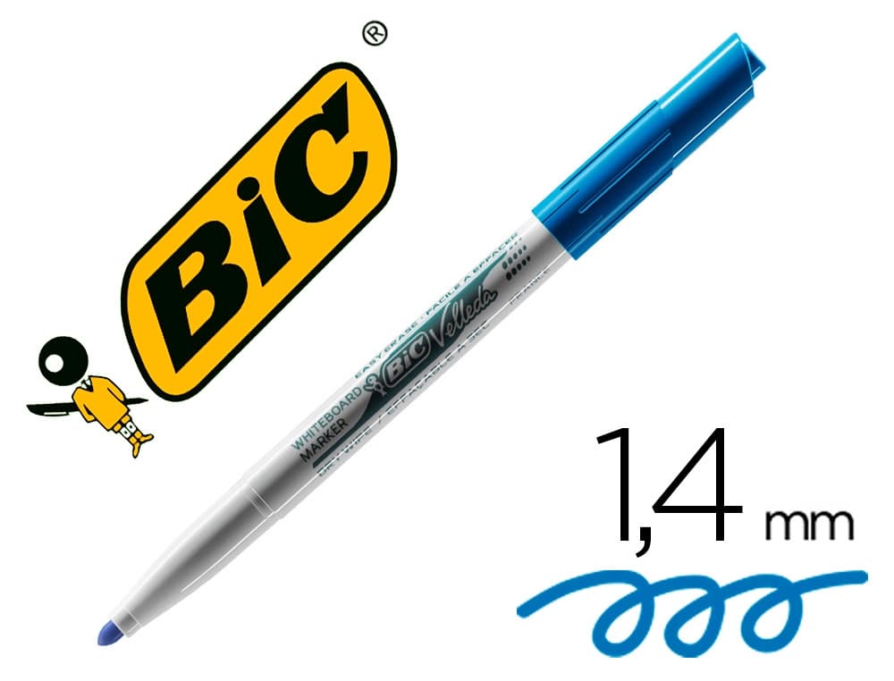 Rotulador bic velleda para pizarra punta redonda 1,4 mm