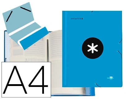 Carpeta antartik clasificadora a4 12 departamentos gomas carton forrado