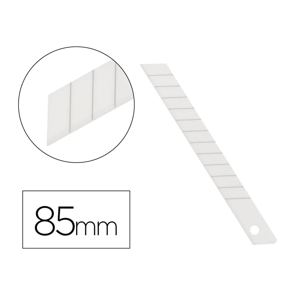 Q-connect Repuesto cuter q-connect metalico estrecho para modelo kf14388 cuchilla ceramica 9 mm blister 6 unidades