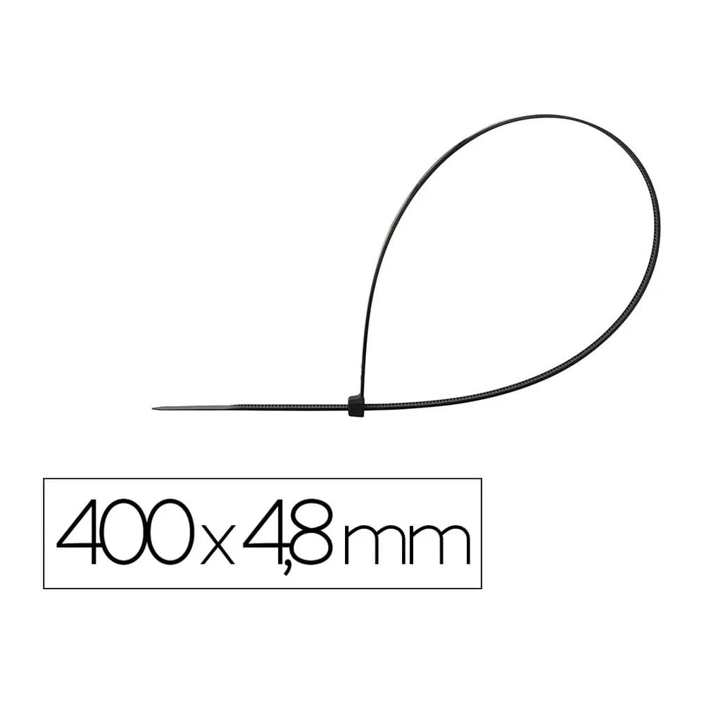 Q-connect Brida q-connect color negro 400x4,8 mm bolsa de 100 unidades