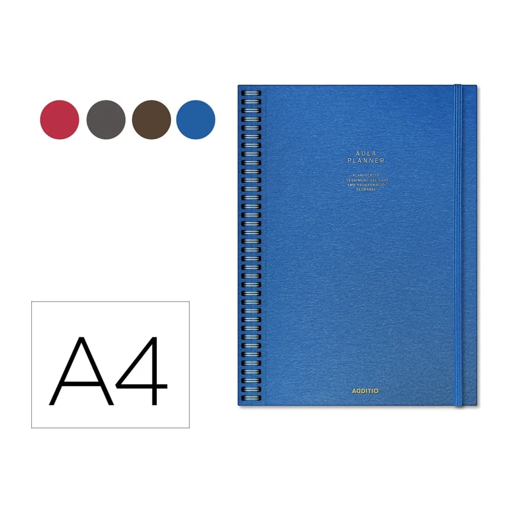 Additio Cuaderno aula planner catalan additio din a4 160 paginas plan anual y mensual con programacion y evaluacion