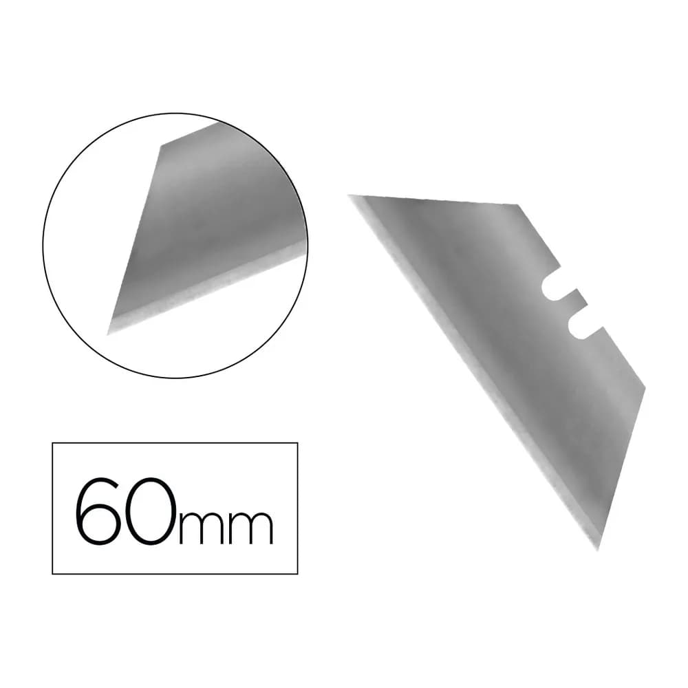 Q-connect Repuesto cuter q-connect ancho para modelos kf16814/kf16815/kf16816/kf14835 cuchilla 18 mm lister 10 unidades