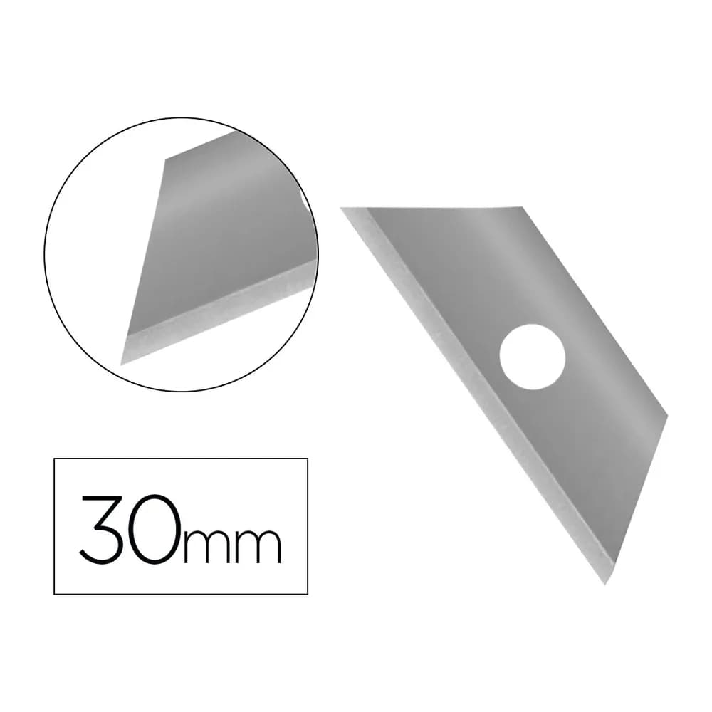 Q-connect Repuesto cuter q-connect estrecho para modelo kf16818 cuchilla 9 mm blister 10 unidades