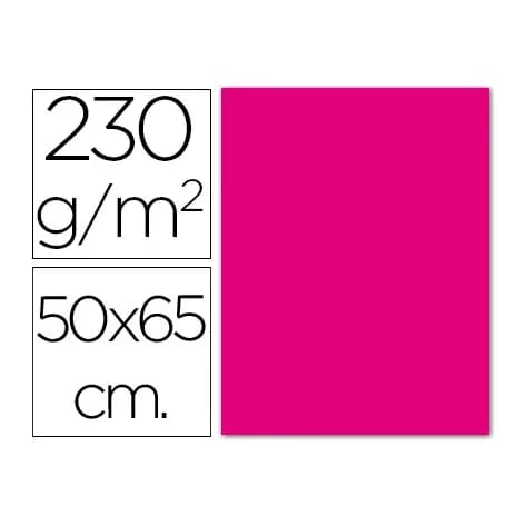 Sadipal Cartulina fluorescente magenta 50x65 cm 230 gr
