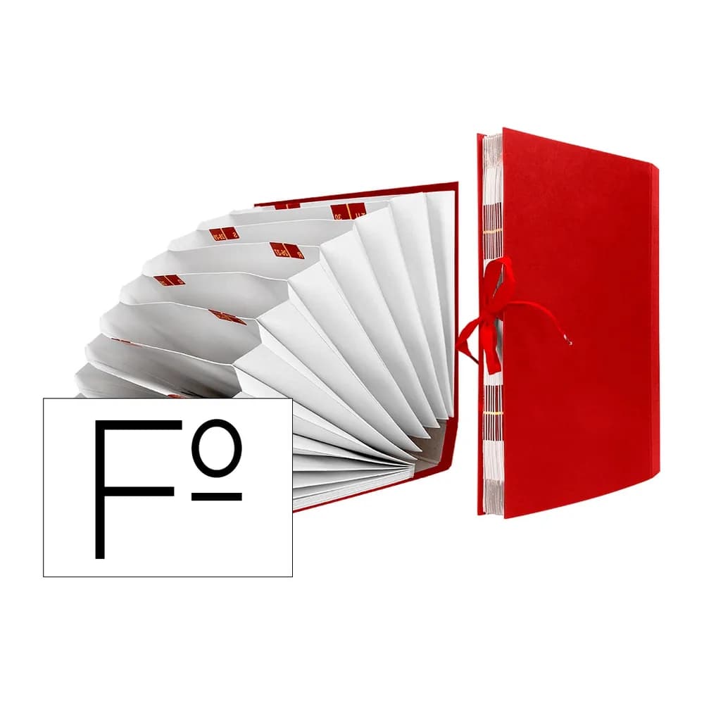 Liderpapel Carpeta fuelle liderpapel folio carton forrado burdeos