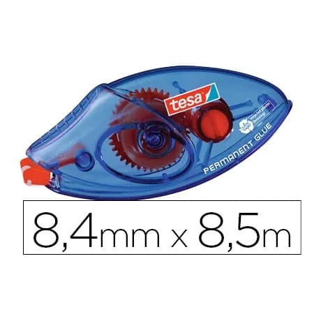 Tesa Pegamento tesa roller permanente ecologico desechable 8,4 mm x 8,50 mt