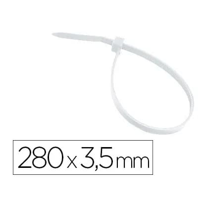 3m Brida 3m para interior blanca 280x3,5 mm bolsa de 100 unidades