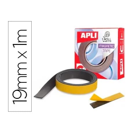 Apli Cinta adhesiva apli magnetica 19mm x 1m