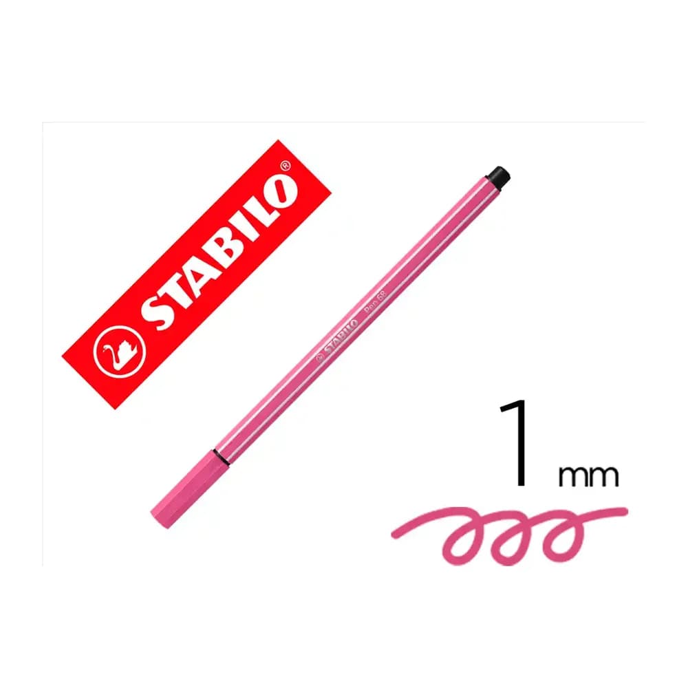 Stabilo Rotulador stabilo acuarelable pen 68 heliotropo punta gruesa 1mm
