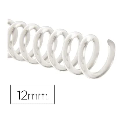 Q-connect Espiral plastico q-connect transparente 32 5:1 12mm 1,8mm caja de 100 unidades