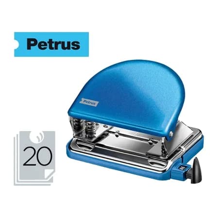 Petrus Taladrador petrus 52 wow azul metalizado capacidad 20 hojas en blister