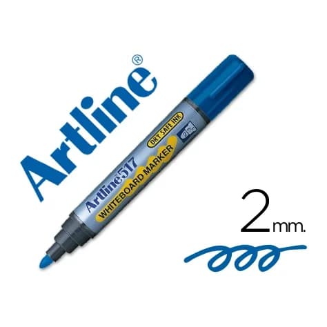 Artline Rotulador artline pizarra ek-517 azul punta redonda 2 mm tinta de bajo olor