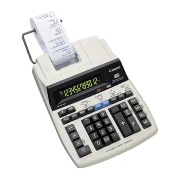Canon Calculadora canon impresora mp120 mg es ii pantalla lcd enchufe corriente 12 digitos color gris