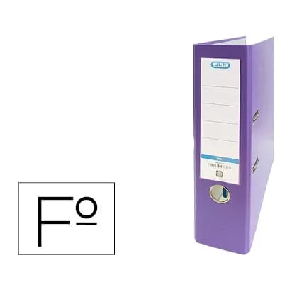 Elba Archivador de palanca elba carton forrado pvc con rado top folio lomo 80 mm