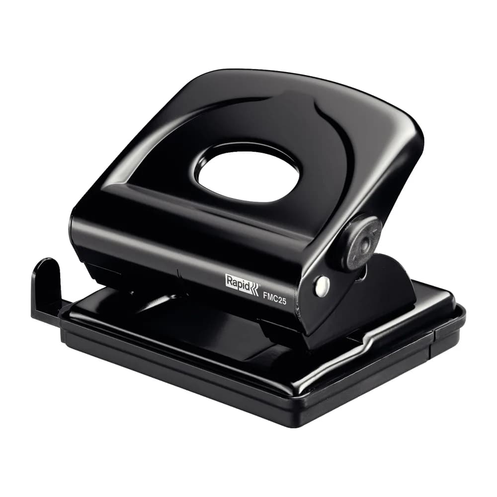 Rapid Taladrador rapid fmc25 metalico color negro capacidad 25 hojas
