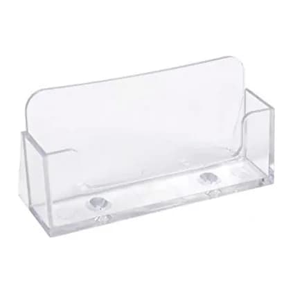 Exacompta Portatarjetas de visita exacompta metacrilato cristal 34x102x47 mm