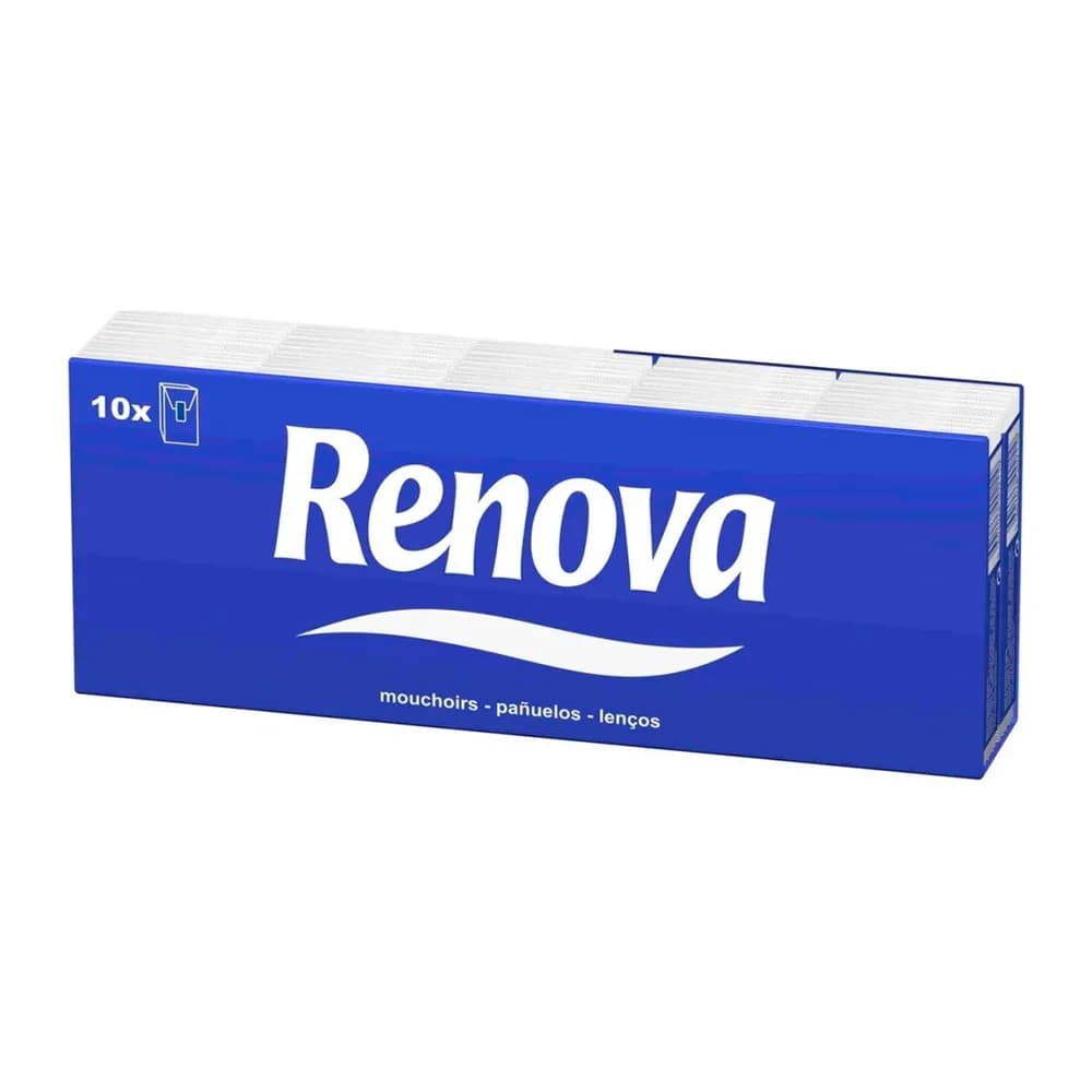 Renova Pañuelos de papel renova pack de 10 paquetes