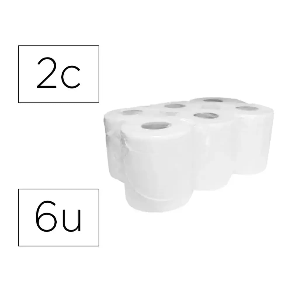 Dahi Papel secamanos dahi 2 capas celulosa gofrada 195 mm x 145 mt paquete de 6 rollos