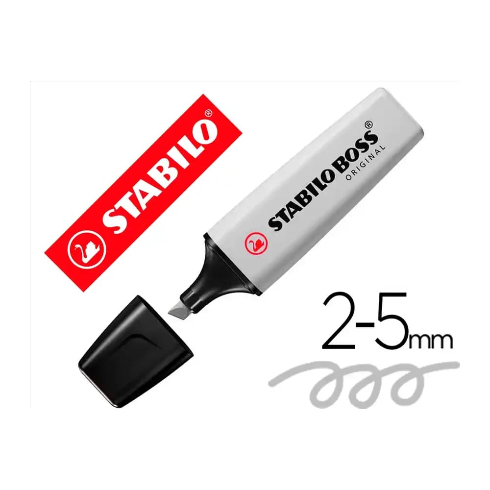 Stabilo Rotulador stabilo boss fluorescente 70 pastel gris polvoriento